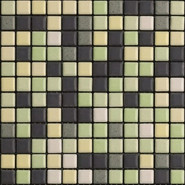Мозаика Mix Standard Energy 3 керамика 30х30 см Appiani матовая чип 25х25 мм, бежевый, зеленый, коричневый XENE 703