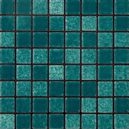 Мозаика Anthologhia Aralia керамика 30х30 см Appiani полуглянцевая чип 25х25 мм, зеленый MOS 7033
