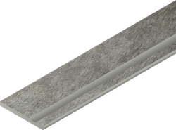 Керамогранит Magma Fog Bordo 30x120 Svasato Round Dx Italon x2 структурированный бортик закругленный с выемкой правый 620090001307