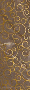 Декор 1664-0146 Миланезе флорал Марроне керамический