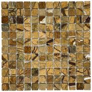 Мозаика Marble Mosaic Fancy brown Pol камень 30.5х30.5 см полированная чип 23х23 мм, коричневый