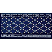 Бордюр Cenefa Delis Cobalto Silver 20x10 глянцевая