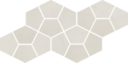Мозаика Континуум Полар Призм керамогранит 20.5х41.3 см матовая, серый 620110000181