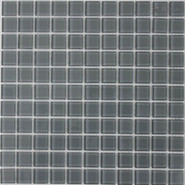 Мозаика S-470 стекло 30х30 см NSmosaic Crystal Series глянцевая чип 25х25 мм, серый