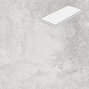 Ступень угловая с фаской R20 Ash 33х90 керамогранит матовая Lifebrick Limestone