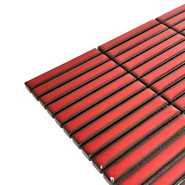 Мозаика Marble Mosaic Kit-Kat Fire керамика 28.2х29.4 см полированная чип 12x92 мм, красный