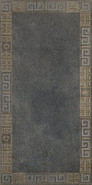 Декор 261343 Greek Cassettone Antracite/Oro 40x80 матовый керамогранит