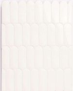 Настенная плитка Fan White 7,2x19,5 Natucer глянцевая керамическая УТ-00026581
