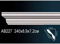 Перфект Карниз потолочный гладкий AB227