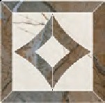 Вставка ID113 Угол Театро Наборный 16.5x16.5 Kerama Marazzi лаппатированный