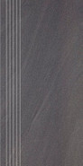 Ступень фронтальная Arkesia Grafit Stopnica Prosta Nacinana Mat. 29,8x59,8 G1 керамогранит матовая 5900144003866
