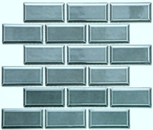 Мозаика PR 4595-36 керамика 29.1х29.5 см глянцевая чип 45х95 мм, голубой