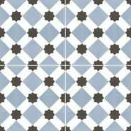 Напольная плитка Chic Howard Blue 45x45 матовая керамическая