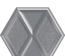 Декор Morning Silver Heksagon Inserto Pol. Paradyz Ceramika 17.1x19.8 рельефная (структурированная), глянцевая керамический 5900144065857