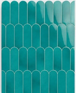 Настенная плитка Fan Mix Turchese 7,2x19,5 Natucer глянцевая керамическая УТ-00026577