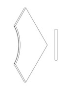 Блэк бортик 60x60 Угловой Закруглённый 30 Black Bor.60x60 Ang. Round 30 60x60 матовый