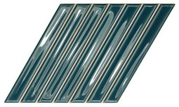 Настенная плитка Spike Bars B Peacock Blue 15х25.9 Wow глянцевая керамическая УТ-00048759