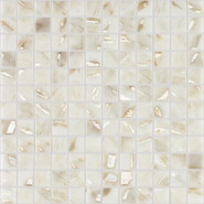 Мозаика Oasis Marfil №7100 (на сетке) стекло 31.7х31.7 см Vidrepur глянцевая чип 25х25 мм, бежевый С0006236