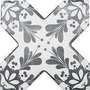 Керамогранит Cevica Beсolors Cross Dec. Stencil Navy 13.25х13.25 матовый