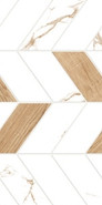 Настенная плитка GT128VG Marmaris Белый Геометрия 25х50 Global Tile матовая керамическая