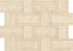 Мозаика Marvel Sand Mosaico Basketweave 35x47 керамогранит матовая, бежевый AF9N