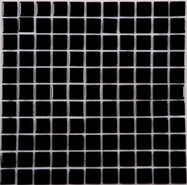Мозаика JH-401 стекло 30х30 см глянцевая чип 25х25 мм, черный