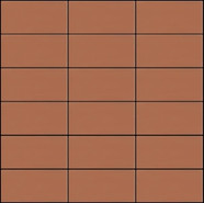 Мозаика Seta Aragosta керамика 30х30 см Appiani матовая чип 50х100 мм, оранжевый SET 2013