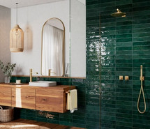 Настенная плитка Nairobi Sticks Green (2,5x10) 20х20 Vilar Albaro глянцевая керамическая 929520