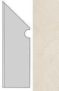 Плинтус Kone White Battiscopa Sag.Sx. AUOY 7,2x30 шт керамогранит