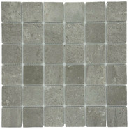 Мозаика Marble Mosaic Cinderella stone Pol камень 30.5х30.5 см полированная чип 48х48 мм, серый