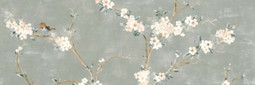 Декор RA1N Mixed Verde Decoro Fiori di Pesco A Rett. 40x120 Marazzi Ragno матовый керамический УТ-00026410