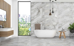 Керамогранит Prime White Lapato Carving 60x120 Realistik лаппатированный (полуполированный) универсальная плитка 84850