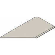 Керамогранит Fossil Grey Bordo 30x120 Round Sx Italon x2 матовый, структурированный бортик закругленный левый 620090001439