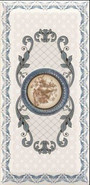 Декор Imperial Azul 1 10х20 глянцевый керамический