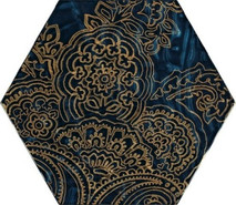 Декор Urban Colours Blue Inserto Szklane Heksagon B 17.1x19.8 глянцевый керамический