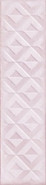 Настенная плитка Relieve Drop Pink Brillo 7.5х30 глянцевая керамическая
