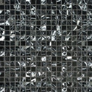 Мозаика Nero Marquina Pol. 15x15х4 мм каменная 30.5x30.5