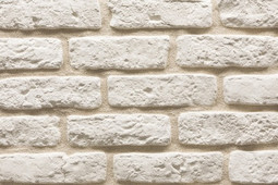 Настенная плитка Рядовой элемент Кирпич Средневековый 05.00.Р, шов 12, Белый 5.8х20.4 Феодал матовая, рельефная (структурированная) 00000039972