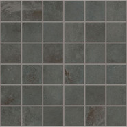 Мозаика Supergres Irony Lead Mosaico 30x30 керамогранит матовая, зеленый, серый ILEM