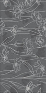 Керамогранит Floresta 17552 Цветы Серый Ректификат 60x120 Meissen глазурованный, матовый настенная плитка