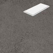 Ступень угловая с фаской R20 Concrete Dark 33x90 керамогранит матовая Lifebrick