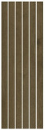 Мозаика Living Ceramics Uno Nightfall 590 Mosaic 30x90 керамогранит матовая коричневый LV10838