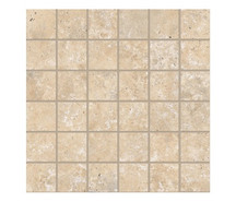 Мозаика Supergres Astrum Beige Cross Cut Mosaico 30x30 керамогранит матовая чип 48х48 мм, бежевый BEAM