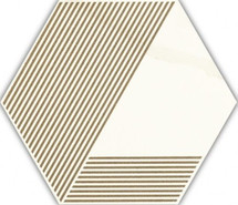Декор Calacatta Heksagon A Mat 17.1x19.8 глазурованный, матовый керамогранит