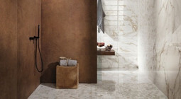 Мозаика Roma Gold Calacatta Oro Leaves Mosaico 25,9x30,9 керамика глянцевая, бежевый, белый 36976