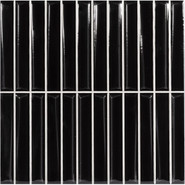 Настенная плитка Melody Black 20x20 Monopole глянцевая керамическая 85685