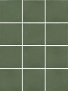 Настенная плитка KM1010G0050N Бахия Зелёный глянцевый 29,8х39,8 из 12 частей 9,8x9,8x0,7 Kerama Marazzi керамическая