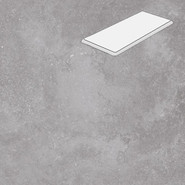 Ступень угловая с фаской R20 Silver 33х60 керамогранит матовая Lifebrick Limestone