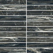 Мозаика I Classici Brazilian Mos.3x15 Glossy (750903) 30x30 керамогранит полированная чип 3x15 мм, коричневый, черный