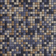 Мозаика Mix Standard Poetic 1 керамика 30х30 см Appiani матовая чип 12х12 мм, бежевый, коричневый, синий XPOE 401